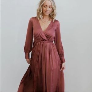 Baltic Born Jenna Maxi Dress Dark Mauve